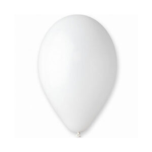 Balony G90 Białe – 10" (25 cm) – 100 sztuk – Balony Gemar Włoskie Premium