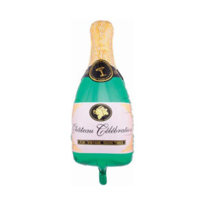 Balon Foliowy Butelka Szampana – 84 cm – Zielono-Złoty