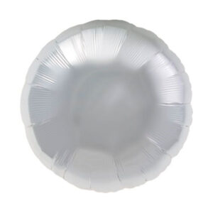 Srebrny Okrągły Balon Foliowy – Błyszcząca Dekoracja na Sylwestra i Karnawał