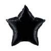 Czarny Matowy Balon Foliowy w Kształcie Gwiazdy – Dekoracja na Sylwestra i Karnawał