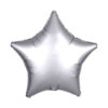 Srebrny Matowy Balon Foliowy w Kształcie Gwiazdy – Stylowa Dekoracja na Sylwestra