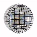 Balon Foliowy Kula Dyskotekowa 3D – Srebrny | Na Hel lub Powietrze