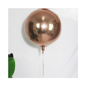 Balon Foliowy Kula 3D Różowo-Złoty – Dekoracja na Sylwestra, Wesele i Urodziny