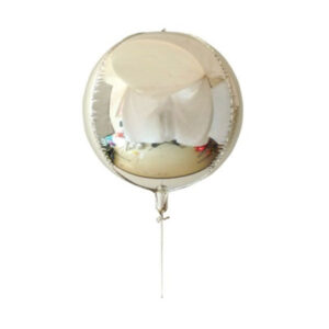 Balon Foliowy Kula 3D Srebrny – Elegancka Dekoracja na Sylwestra, Wesele i Urodziny