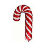 Balon Lizak Świąteczny | Laska Mikołaja - 61 cm