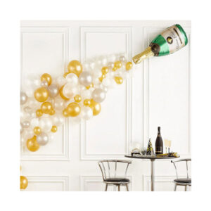 Balon Foliowy Butelka Szampana – Dekoracja na Sylwestra, Karnawał i Urodziny (35 cm)