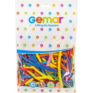 Balony do Modelowania GEMAR 260 – Mix Kolorów, 100 szt. | Profesjonalne, Lateksowe