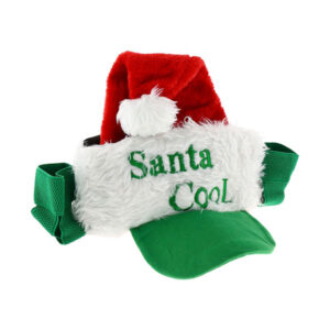 Czapka Świąteczna Trendy Santa Cool z Uchwytami na Napój – Zabawna Czapka Mikołaja na Imprezę