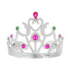 Diadem Księżniczki – Srebrna Korona z Kolorowymi Kamieniami