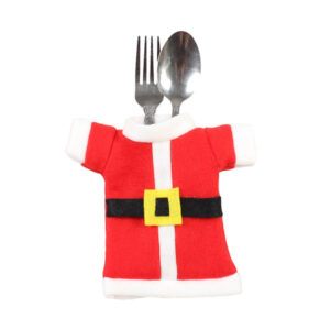 Etui na Sztućce Mikołaj – Świąteczne Kieszonki na Sztućce (4 szt.)