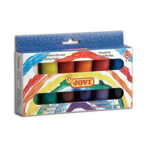 Farby Plakatowe JOVI - 12 Kolorów (12×15 ml) – Szkolne