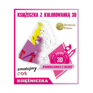 Kolorowanka 3D Księżniczka - Złóż, Pomaluj i Baw się! + Plansza + Bajka Dydaktyczna