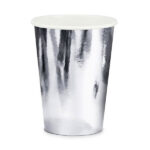 Jednorazowe Kubeczki Papierowe – Srebrne – 6 sztuk (220 ml)