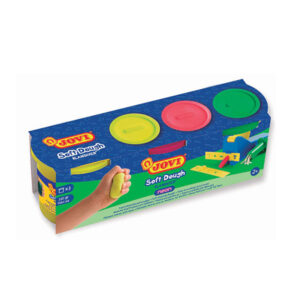 Masa Plastyczna JOVI – Ciastoplastolina Fluorescencyjna | 3 Kolory x 110 g