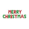 Balony Foliowe „Merry Christmas” – Zestaw 14 Liter 40 cm, Czerwono-Zielone | Dekoracja Świąteczna