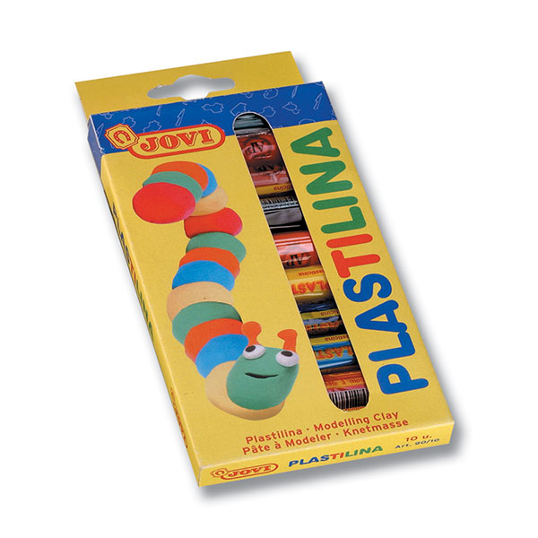Plastelina JOVI 10×14 g – 10 Kolorów | Miękka, Niewysychająca i Bezpieczna Masa Plastyczna