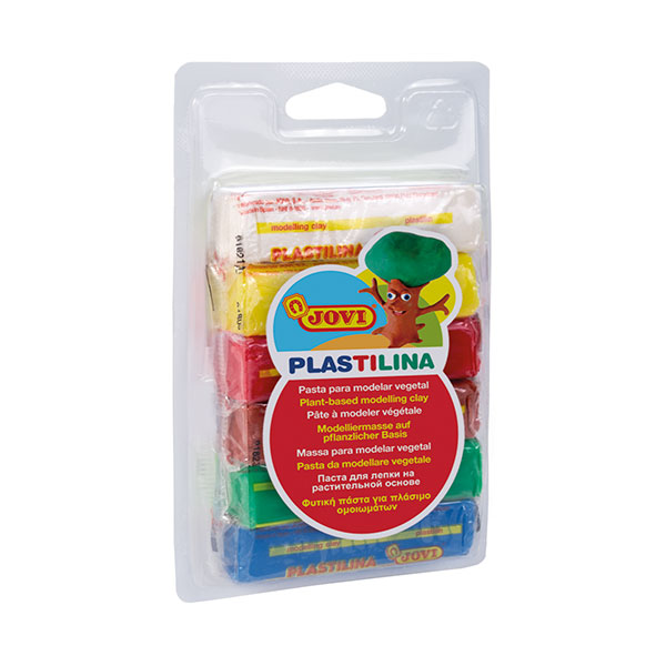 Plastelina JOVI w Kostkach – 6×25 g, 6 kolorów | Miękka, Nie Wysycha