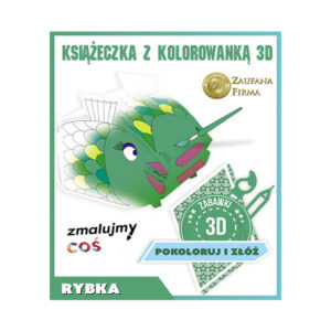 Kolorowanka 3D Rybka - Złóż, Pomaluj i Baw się! + Plansza + Bajka Dydaktyczna