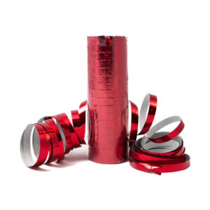 Serpentyna Foliowa Czerwona – Holograficzna – 18 Paseczków po 4 m