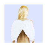 Skrzydła Anioła – Aksamitne Białe – 51×39 cm