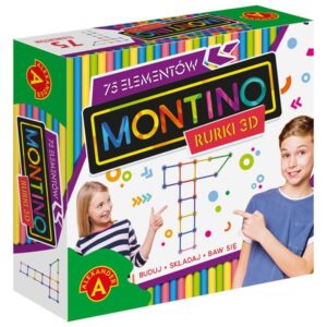 Rurki/Słomki Konstrukcyjne Montino – Zestaw 75 el. | Konstrukcje 3D dla dzieci