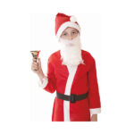 Strój Mikołaja - płaszcz, czapka, broda, pas 13-15lat