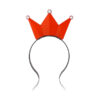 Czerwona Korona LED - Świecąca Opaska