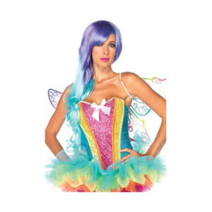 Tęczowy Gorset z Fiszbinami – Rozmiar L – Leg Avenue USA