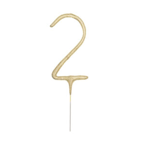 Zimne Ognie Cyfra „2” – Złota, 17 cm