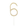 Zimne Ognie Cyfra „6” – Złota, 17 cm